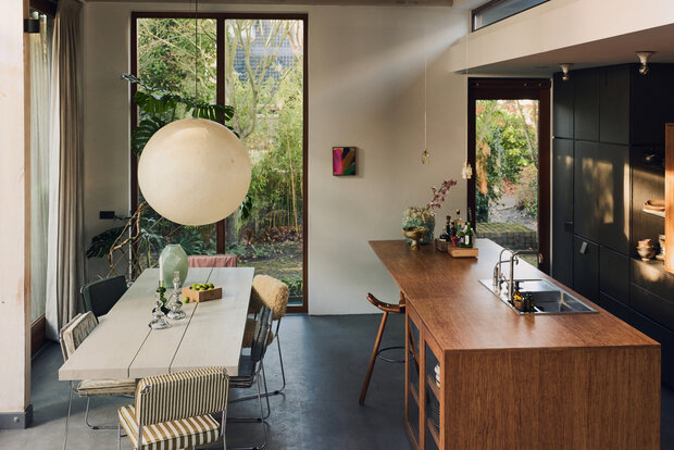 HKLIVING Endless Dining Chair Velvet Dirty Chai