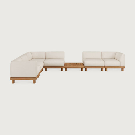 Ethnicraft Monocle Outdoor Modulaire Sofa Set Left