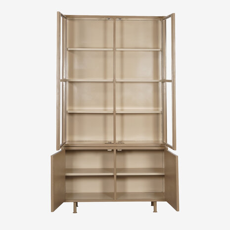 New Routz vitrinekast Langley Cappuccino/Sand