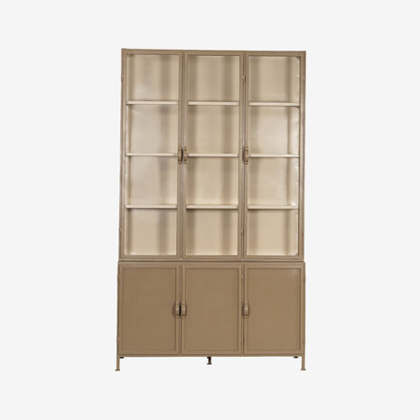 New Routz Detroit 6 deurs vitrinekast Cappuccino
