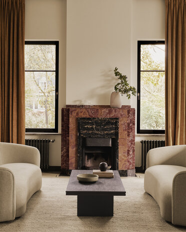 Ethnicraft Grooves salontafel teakhout zwart 170x120cm