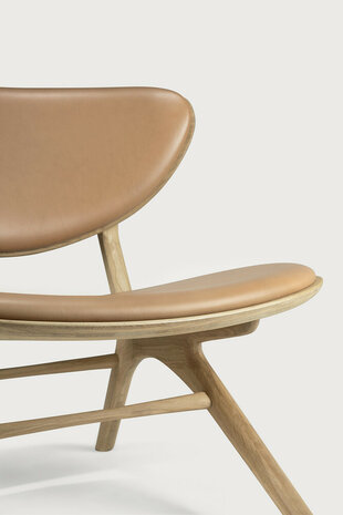Ethnicraft Oak Eye lounge chair Leather