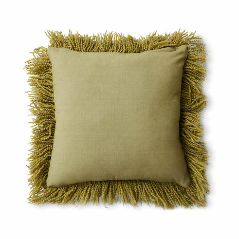 HKLIVING Fluffy Cushion Olive