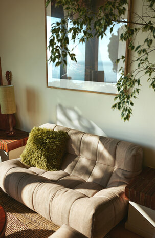 HKLIVING Fluffy Cushion Olive