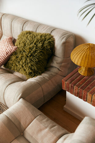 HKLIVING Fluffy Cushion Olive