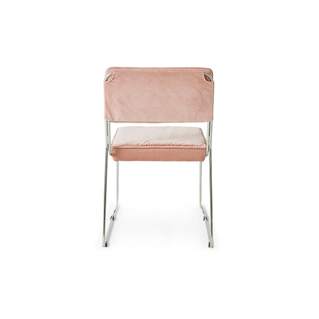 HKLIVING Endless Dining Chair Velvet Lychee Pink