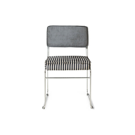 HKLIVING Endless Dining Chair Stripe, Monochrome