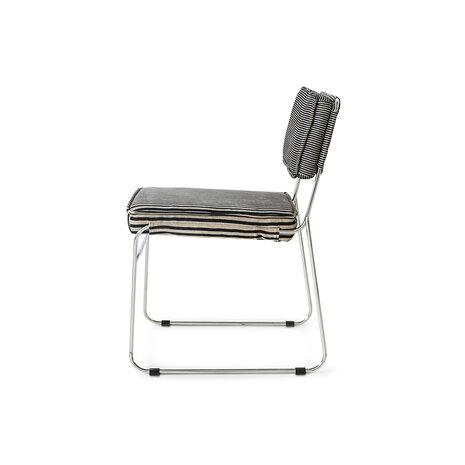 HKLIVING Endless Dining Chair Stripe, Monochrome