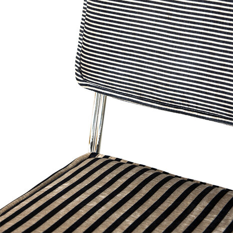 HKLIVING Endless Dining Chair Stripe, Monochrome