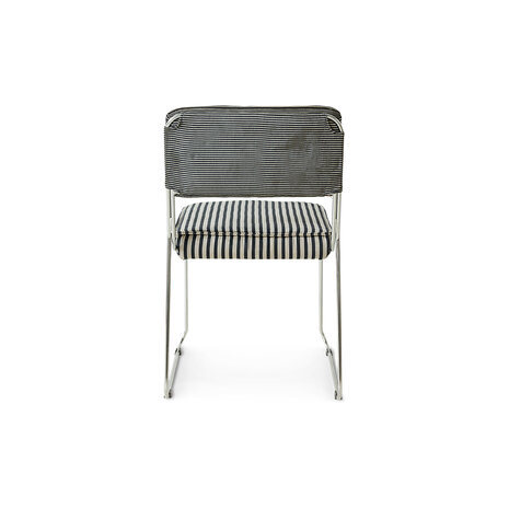 HKLIVING Endless Dining Chair Stripe, Monochrome