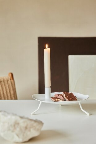 K'willeminhuis De lage tafelschaal wit