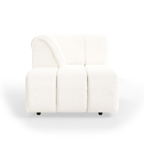 Hkliving Wave Couch Element Left Divan Boucle Cream