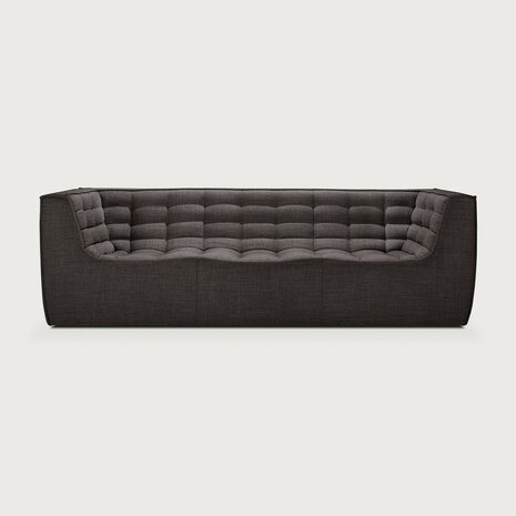 Ethnicraft N701 3 Zits Bank Dark Grey