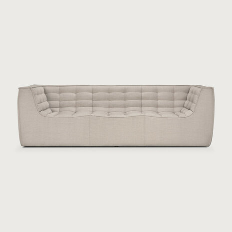 Ethnicraft N701 3 Zits Bank Beige