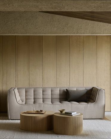 Ethnicraft N701 2 Zits Bank Beige