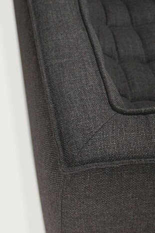 Ethnicraft N701 2 Zits Bank Dark Grey