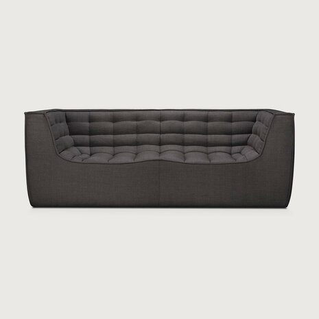 Ethnicraft N701 2 Zits Bank Dark Grey