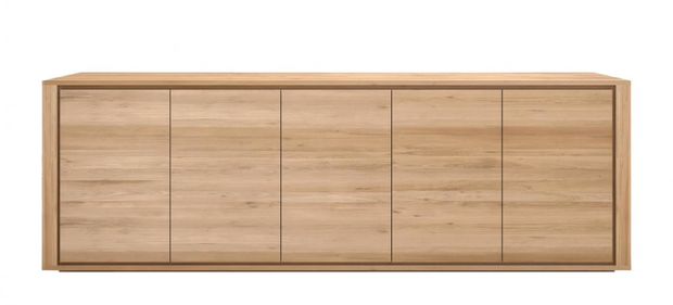 Ethnicraft sideboard Shadow 5 drs oak