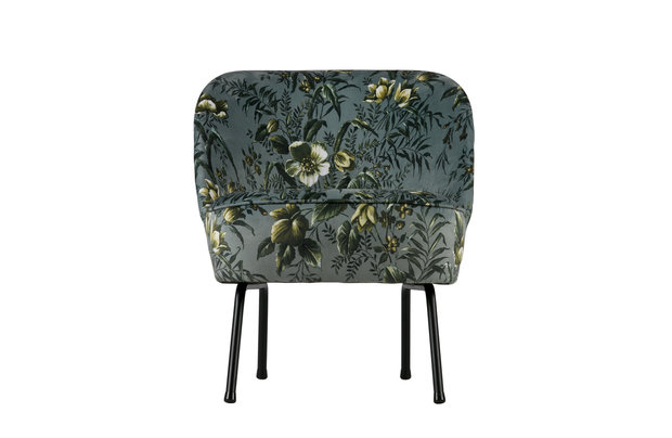 WOOOD Premium fauteuil fluweel Poppy grijs