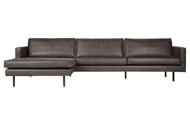 BePureHome Rodeo chaise longue bank links zwart