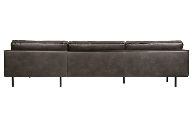 BePureHome Rodeo chaise longue bank links zwart