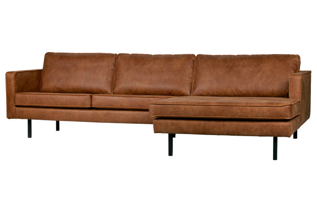 BePureHome Rodeo chaise longue bank rechts cognac