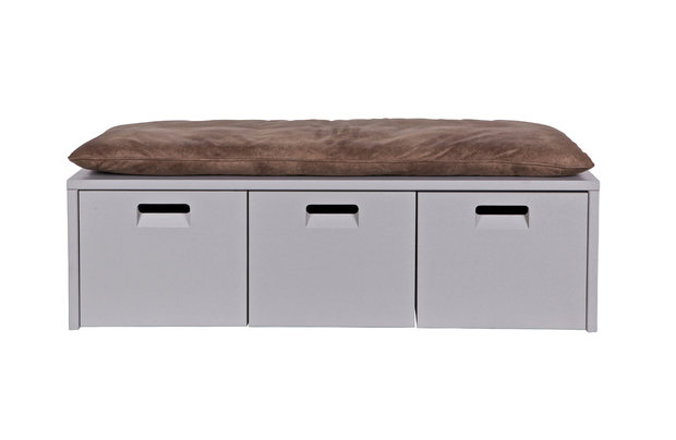 Vt store kistbank grijs