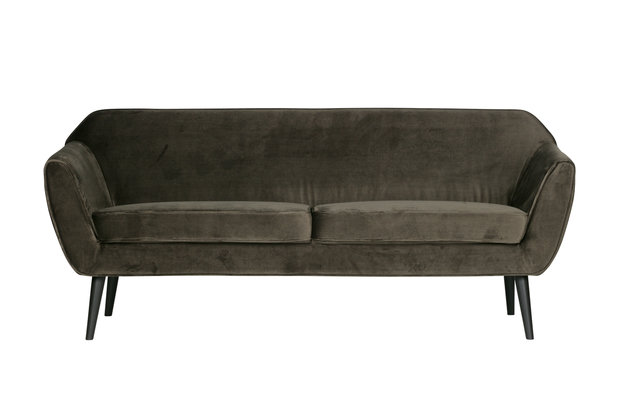 Woood Rocco sofa 187 cm fluweel warm green