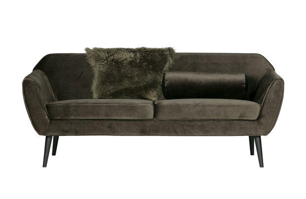 Woood Rocco sofa 187 cm fluweel warm green