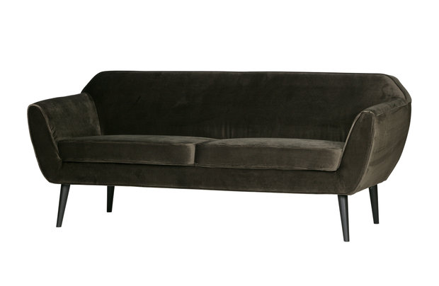 Woood Rocco sofa 187 cm fluweel warm green