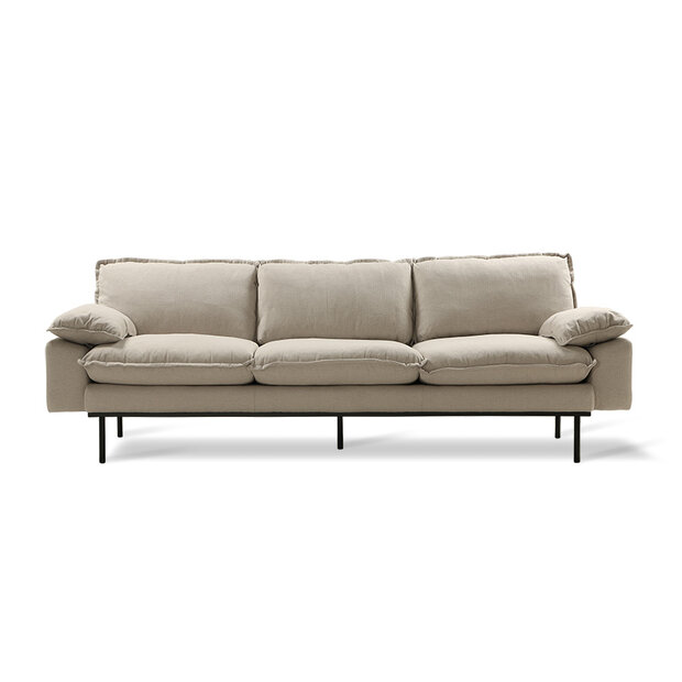 HKliving retro sofa 4 seats cosy beige