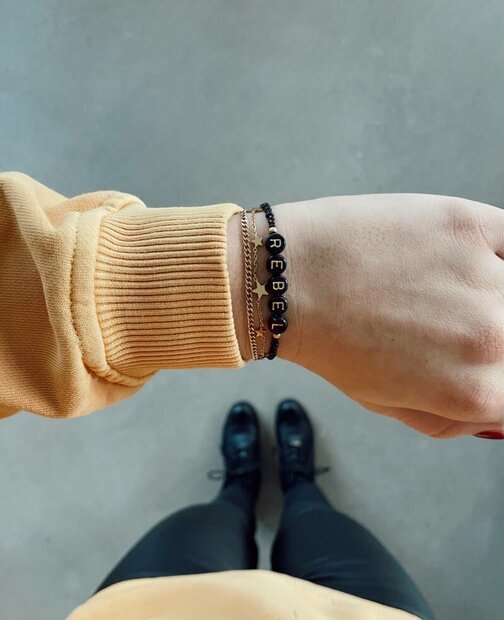 Joy's Label Rebel elastisch armbandje