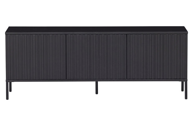 WOOOD Premium Gravure tv meubel 150 cm grenen zwart