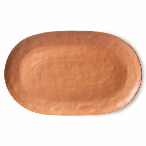 HKLIVING Bold &amp; basic ceramics: serving tray brown