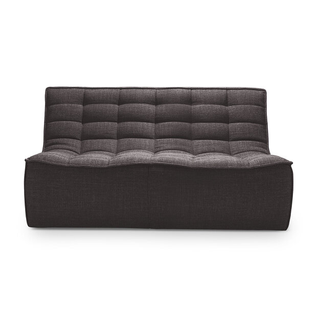 Ethnicraft N701 sofa - 2 seater - Dark grey