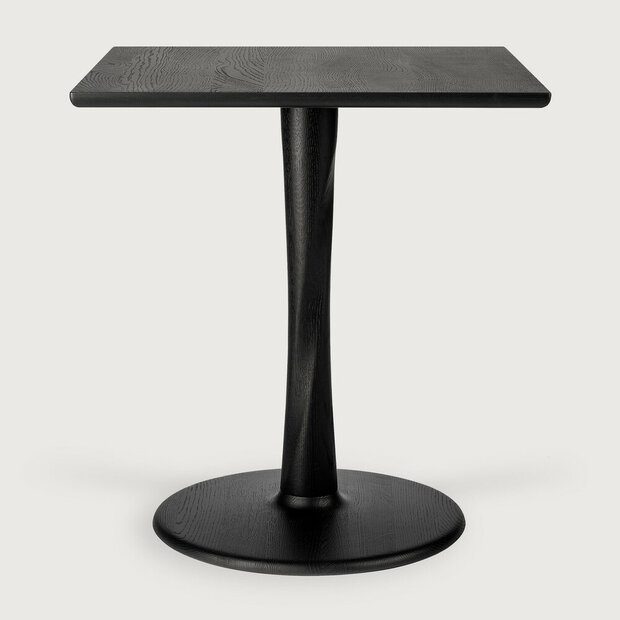 Ethnicraft Oak Torsion square black dining table