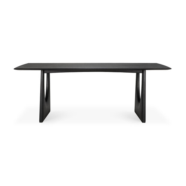 Ethnicraft Oak Geometric black dining table 250 cm 