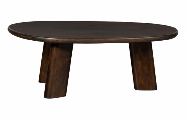 WOOOD Essentials roundly salontafel mango hout walnoot