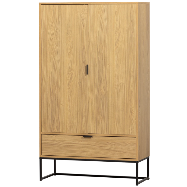 WOOOD Essentials Silas 2-deurs kast Eiken Decor