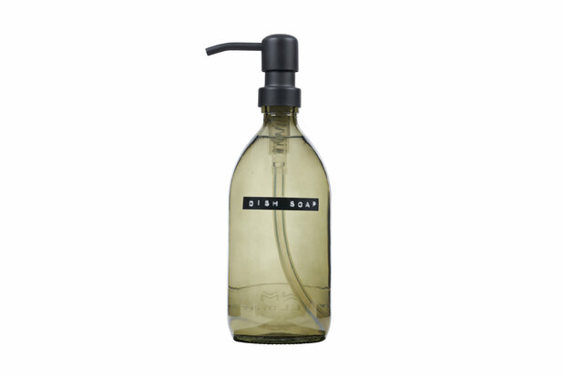 Wellmark afwasmiddel dark amber donker glas zwarte pomp 500ml 'dish soap'