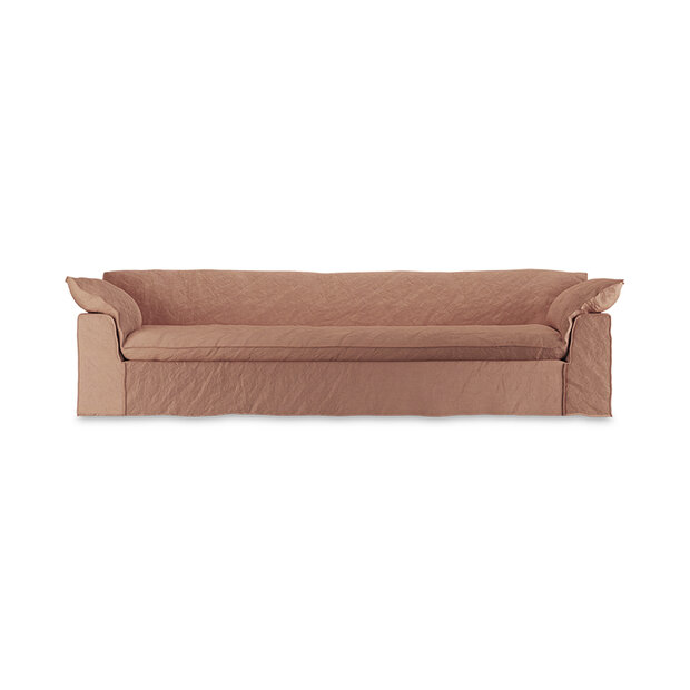 HKLIVING Nomad Couch Linen Dusty Rose 305cm