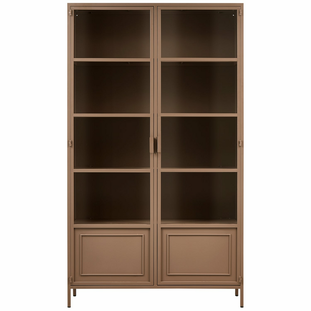 WOOOD Ronja vitrinekast xl metaal Military Brown