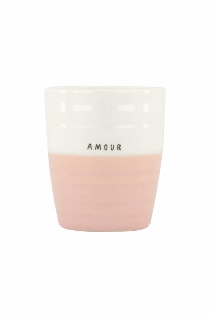 Zusss koffiemok amour wit/roze