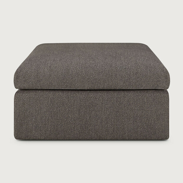 Ethnicraft Mellow Modular Sofa Granite Eco Fabric Footstool