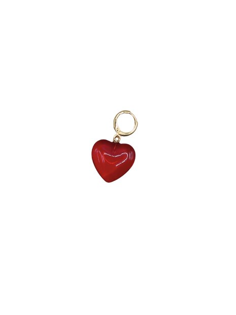 Bonnie Studios red heart pendant 