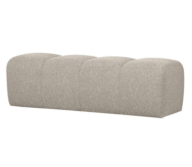 Woood Mojo Eetbankje 164cm Boucl&eacute; Beige Melange