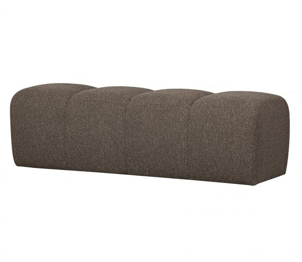 Woood Mojo Eetbankje 164cm Boucl&eacute; Bruin Melange