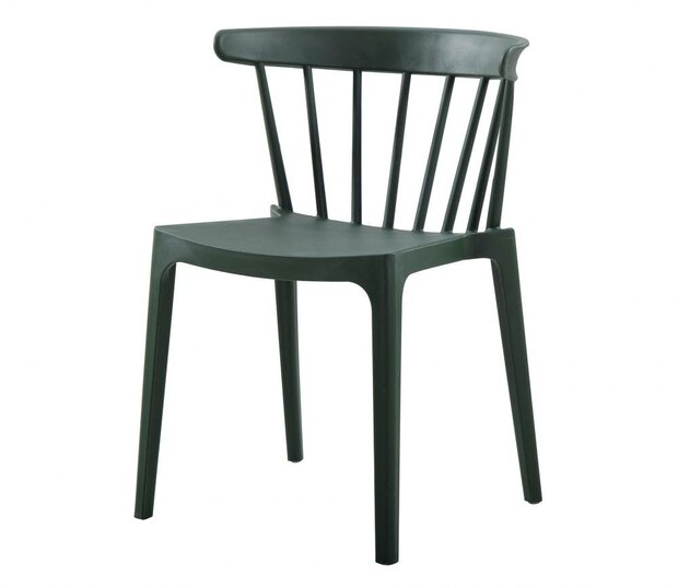 WOOOD Bliss Tuinstoel Met Spijlen Kunstof Army Green
