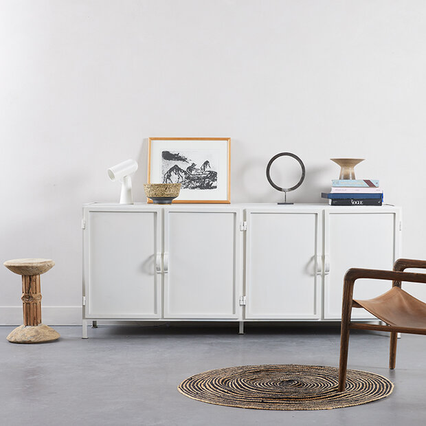 New Routz Detroit 4 deurs dressoir - White