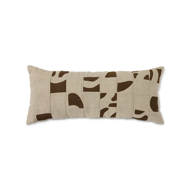 HKLIVING Natural patched cushion 70x30 cm 